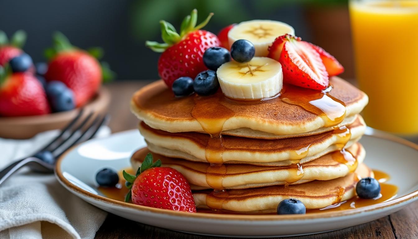 découvrez les ingrédients essentiels pour réussir la célèbre recette de pancakes de grand-mère : des produits simples, savoureux et faciles à intégrer à votre petit-déjeuner.