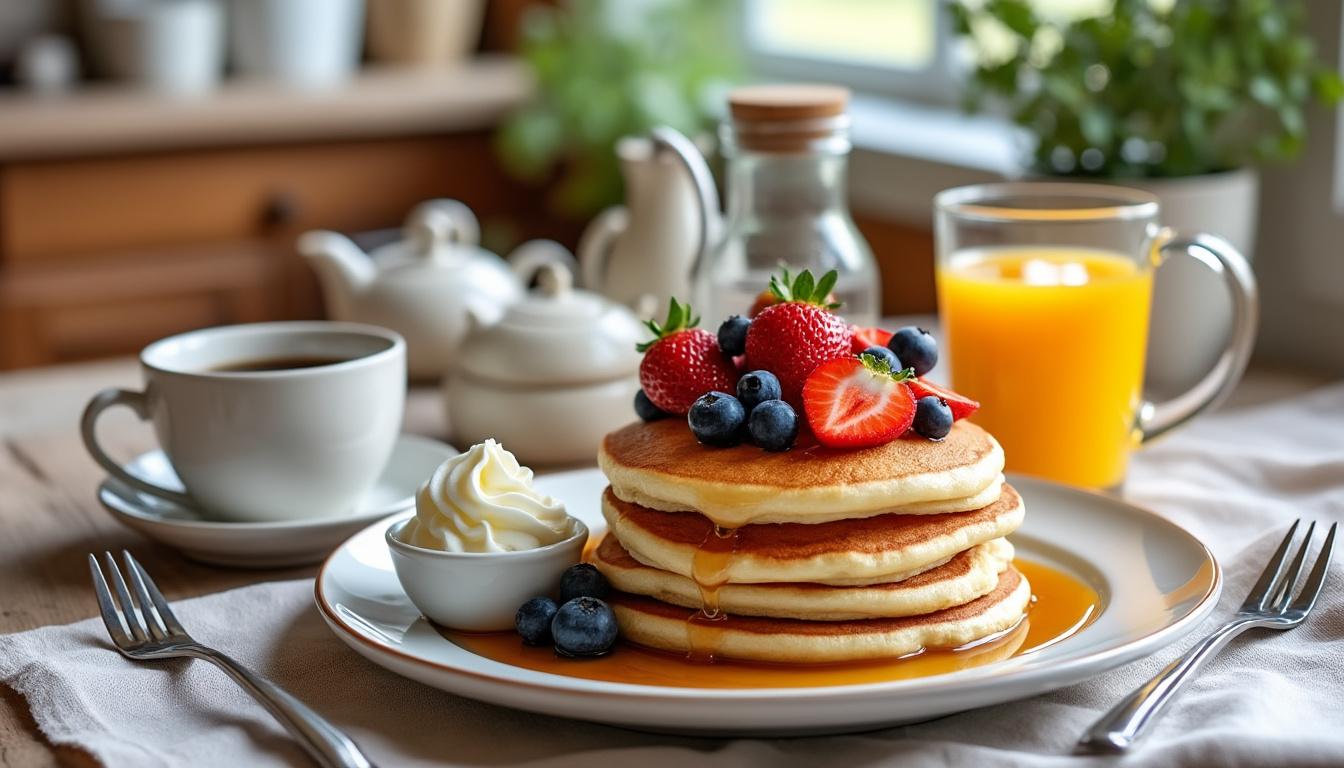 découvrez les ingrédients essentiels pour réussir la fameuse recette de pancakes de grand-mère. des conseils simples pour des pancakes moelleux et savoureux à partager en famille !