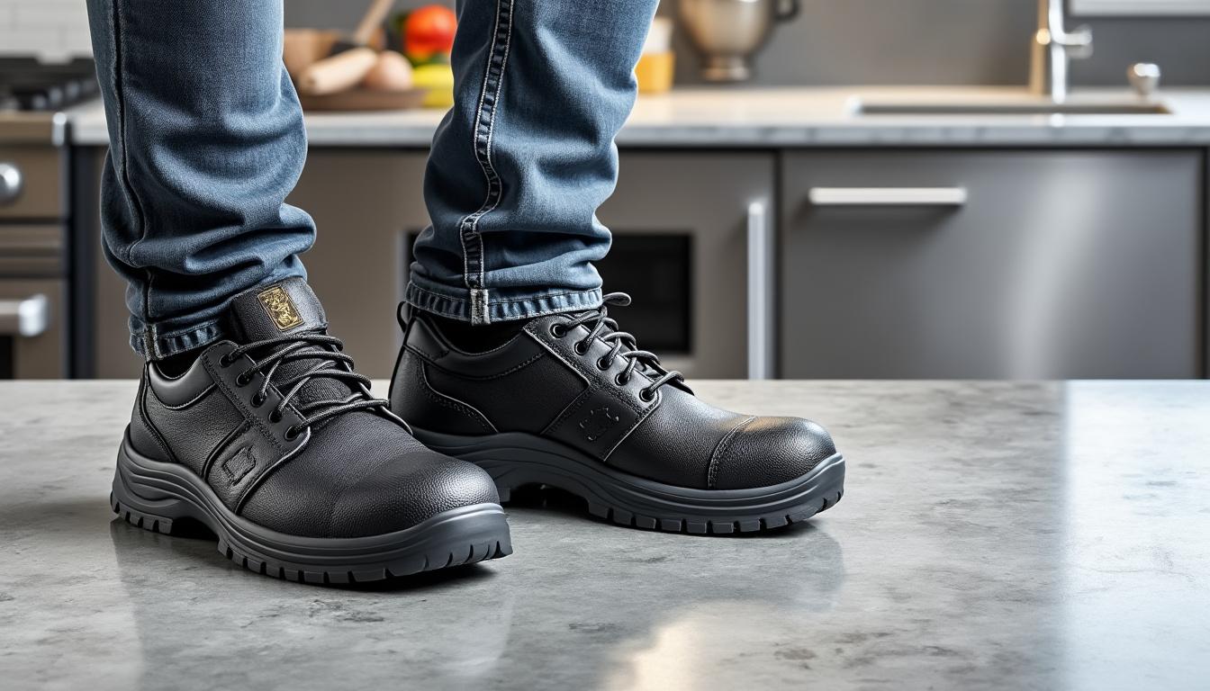 découvrez notre sélection des meilleures chaussures de sécurité pour hommes, spécialement conçues pour la cuisine en 2025. alliant confort, résistance et style, ces modèles vous protègent tout en vous permettant de travailler en toute sécurité. ne faites aucun compromis sur votre sécurité en cuisine!