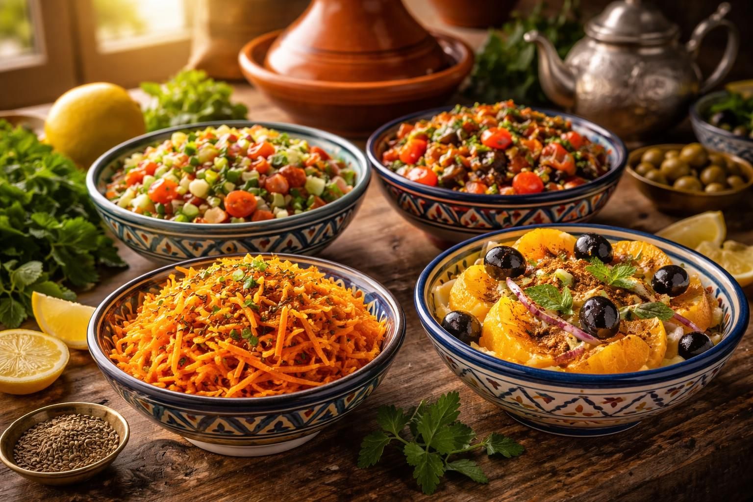 découvrez les variantes incontournables de la salade marocaine à essayer chez vous pour apporter fraîcheur et saveurs authentiques à votre table.
