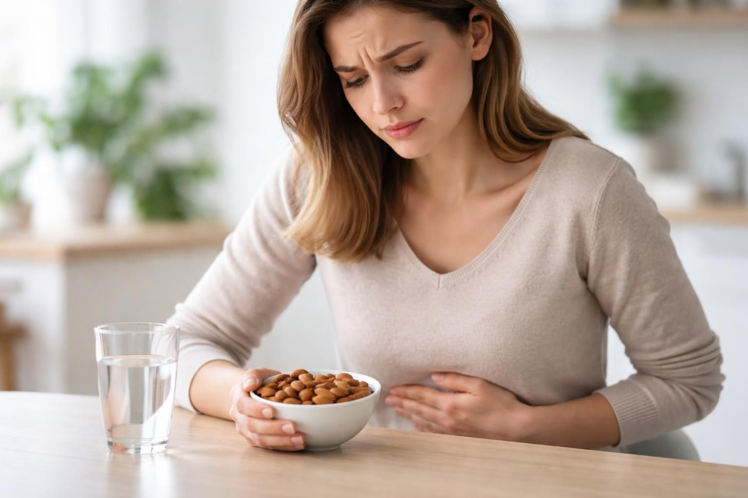découvrez pourquoi manger beaucoup d'amandes peut causer des maux de ventre, quand il faut s'inquiéter et comment éviter les troubles digestifs liés à leur consommation.