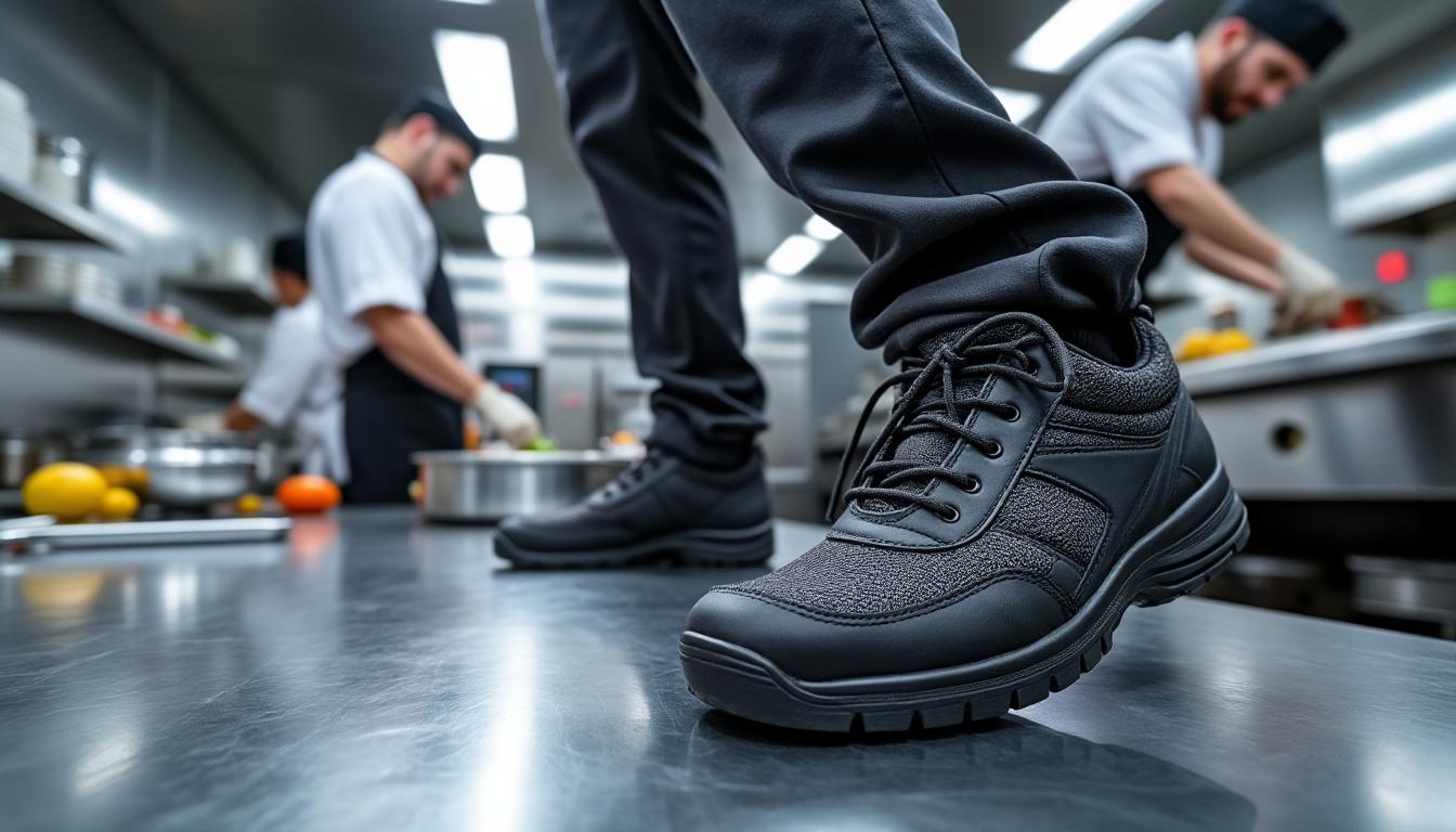 découvrez notre sélection des meilleures marques de chaussures de sécurité adaptées aux professionnels de la cuisine à rennes. alliant confort, style et sécurité, ces chaussures garantissent une protection optimale tout en vous permettant de travailler dans les meilleures conditions.