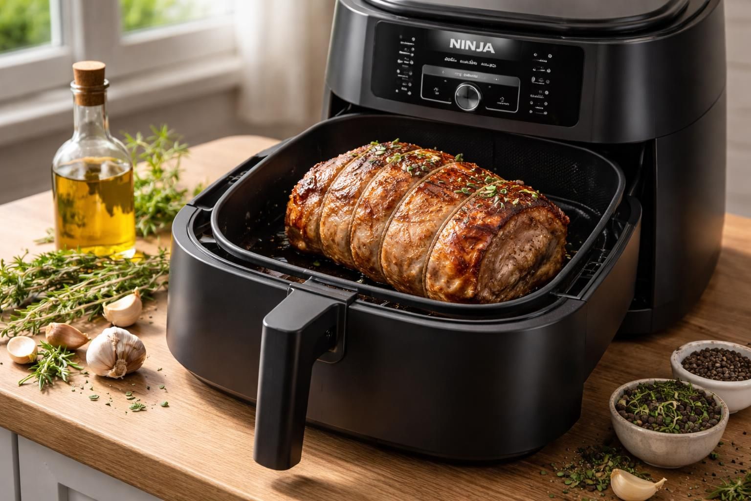 découvrez comment optimiser la cuisson de votre rôti de porc à l'air fryer ninja pour un résultat tendre et savoureux, grâce à des conseils précis sur le temps de cuisson.