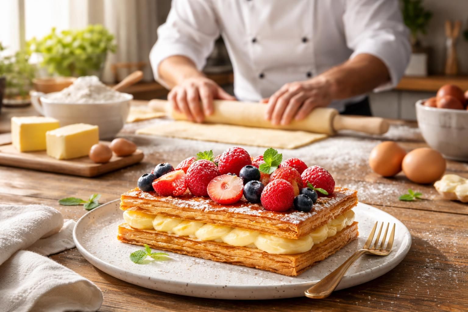 découvrez pourquoi la pâte feuilletée inversée maison est le secret de desserts raffinés, alliant une texture légère et croustillante avec un goût exceptionnel.