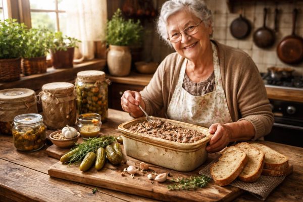 découvrez le goût authentique du pâté de foie de porc maison de grand-mère, une recette traditionnelle qui fait revivre les saveurs d'antan.