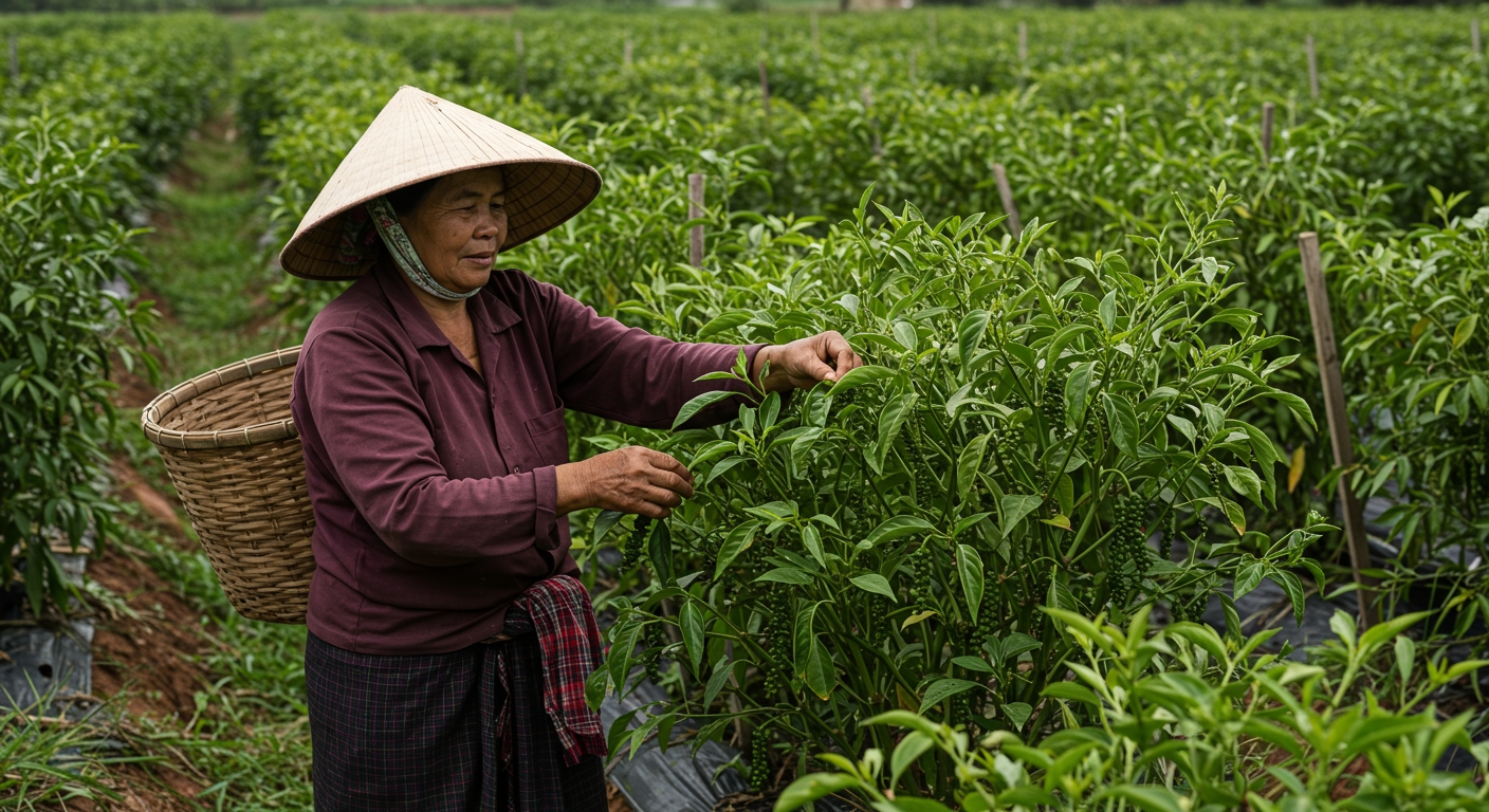 agricultrice de poivre