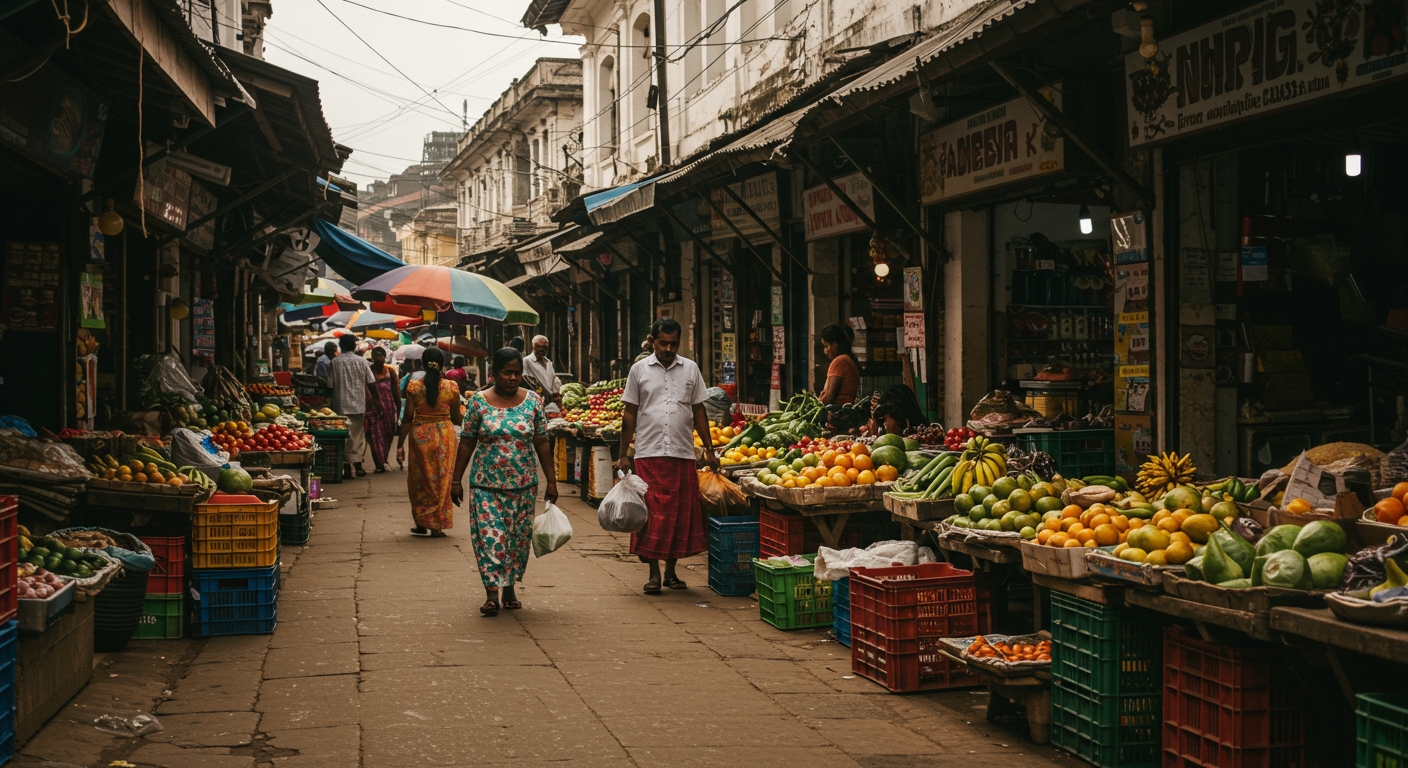 marché local à Colombo