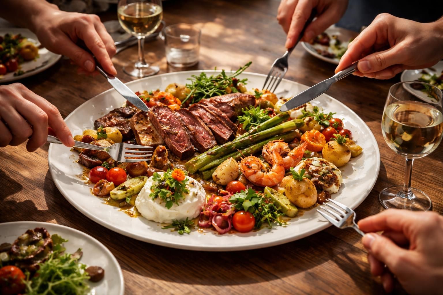 découvrez l'assiette à partager, une expérience gastronomique conviviale et savoureuse à vivre absolument entre amis ou en famille.