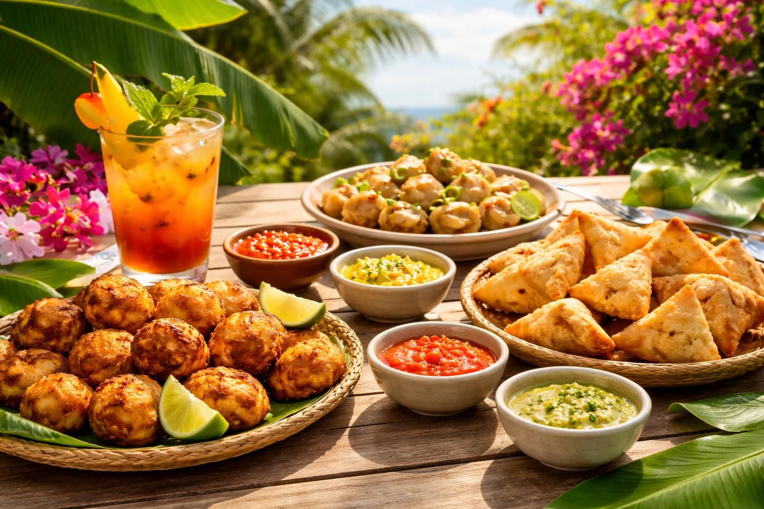 savourez l'été avec un apéritif créole simple et rapide à préparer, idéal pour des moments conviviaux et gourmands en toute simplicité.
