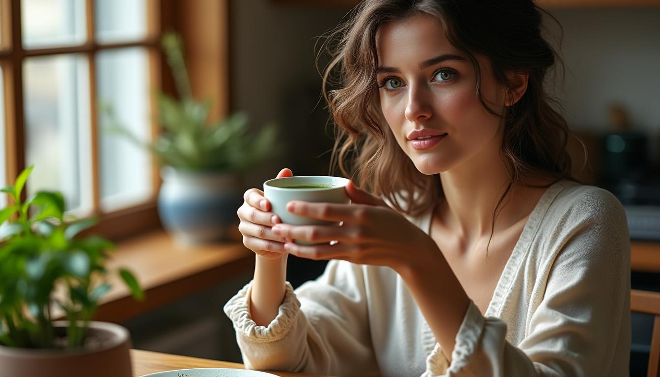 découvrez claire au matcha, votre partenaire parfait pour une énergie naturelle et durable. boostez votre vitalité au quotidien avec ce super aliment riche en antioxydants et en nutriments. faites le plein d'énergie de manière saine et savoureuse.