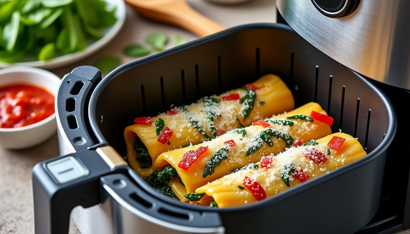 découvrez comment préparer des cannelloni savoureux et sains à l'air fryer avec cette recette facile, idéale pour un repas gourmand et équilibré en toute simplicité.