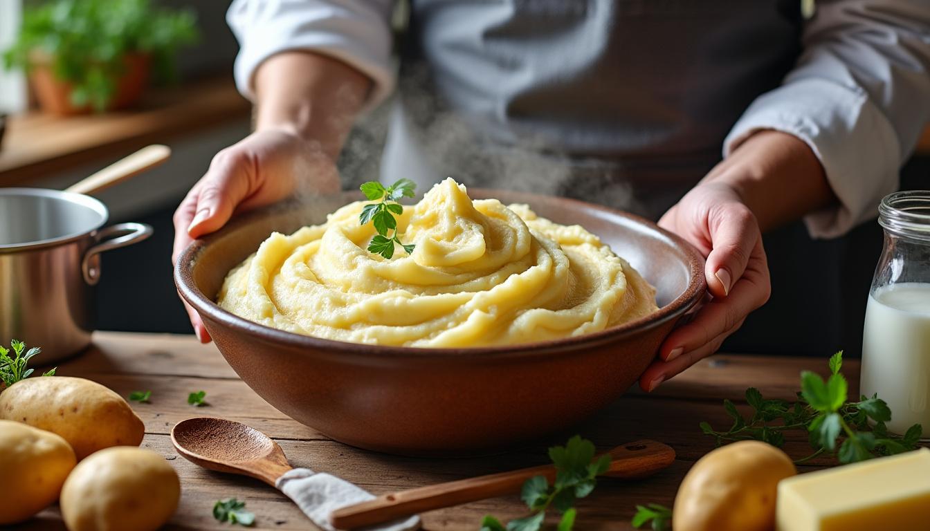 découvrez les astuces du chef etchebest pour réaliser une purée maison onctueuse et savoureuse, étape par étape, pour sublimer vos plats à la perfection.