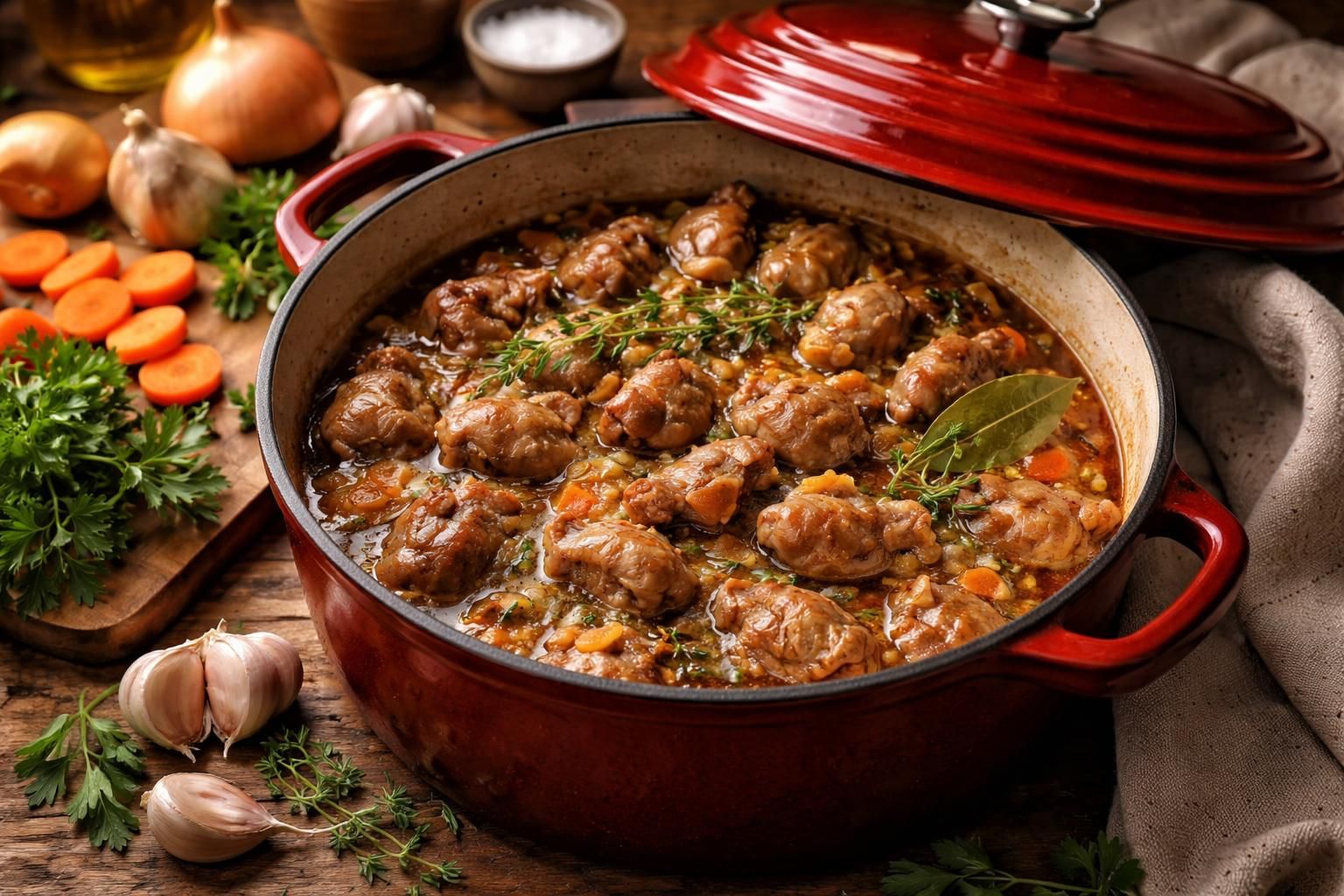 découvrez comment cuire des gésiers de poulet en cocotte pour un plat réconfortant et savoureux, idéal pour régaler toute la famille.