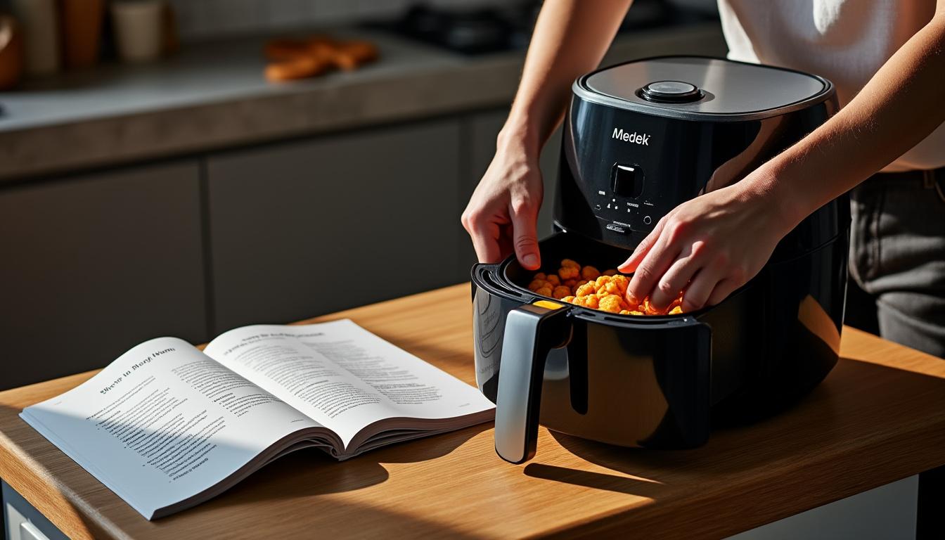 découvrez comment utiliser l'air fryer medek grâce à notre mode d'emploi étape par étape. apprenez à préparer des plats délicieux et croustillants tout en préservant une cuisine saine et rapide.