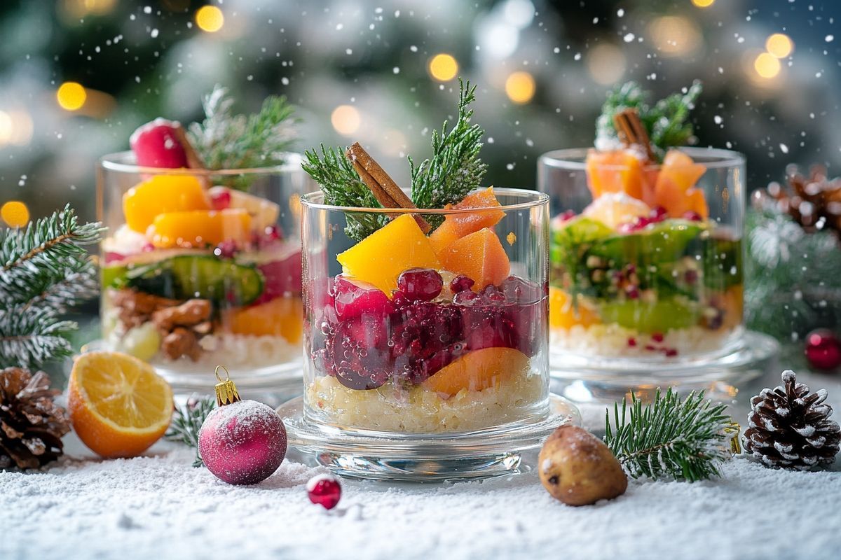 Inspirez-vous avec ces idées créatives de verrines de Noël à préparer la veille