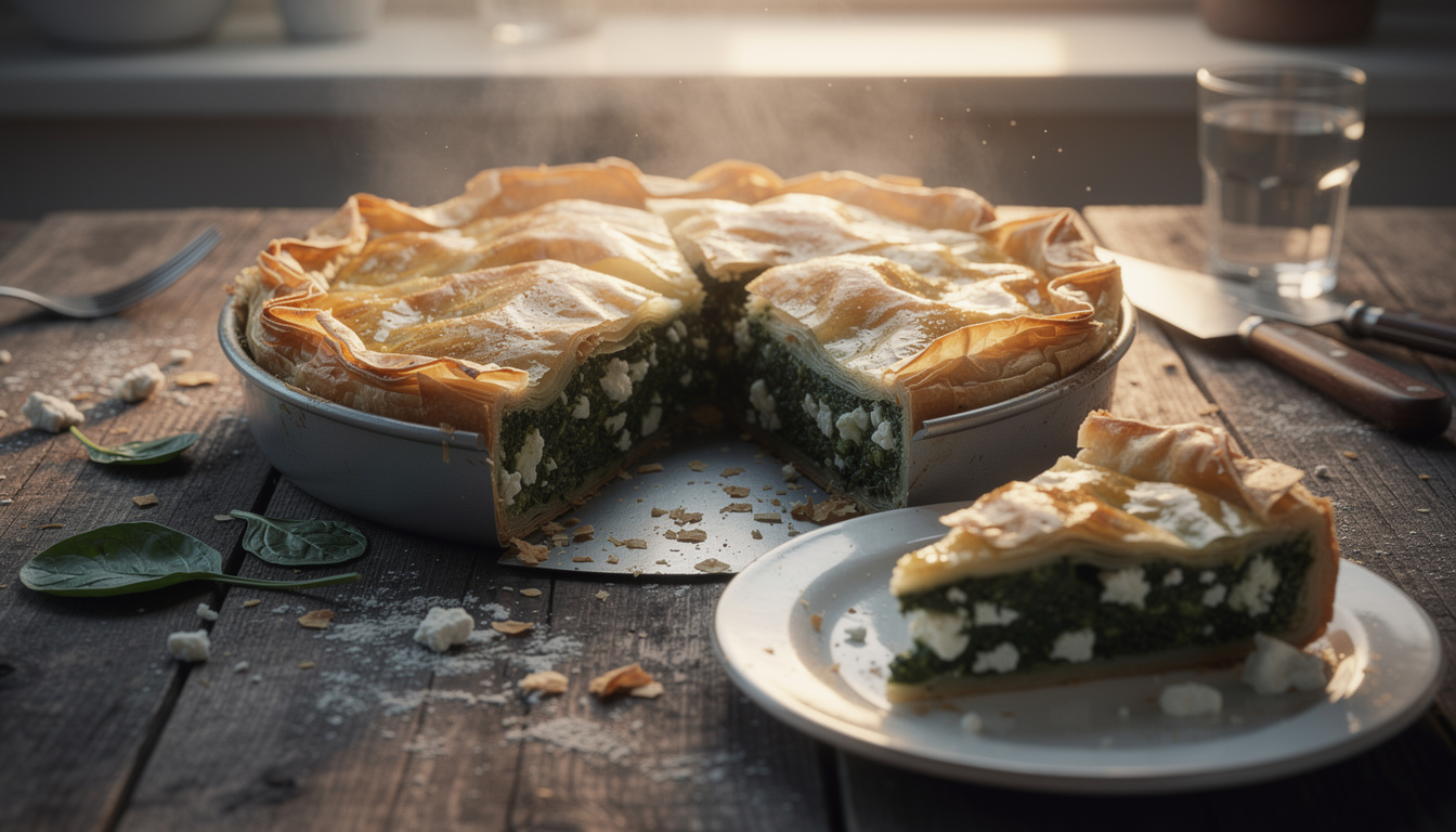 découvrez la recette authentique de la spanakopita par françois régis gaudry, un plat grec incontournable mêlant pâte croustillante et épinards savoureux.