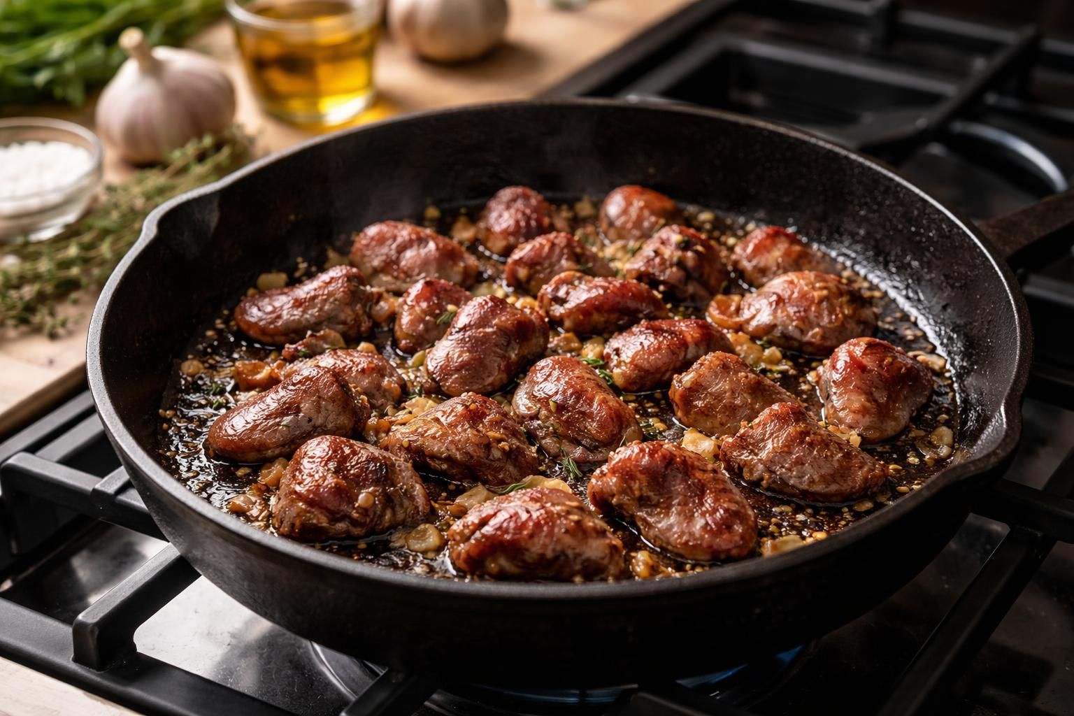 découvrez la recette incontournable des gésiers de canard frais à la poêle, facile et savoureuse, pour un plat délicieusement gourmand à partager.