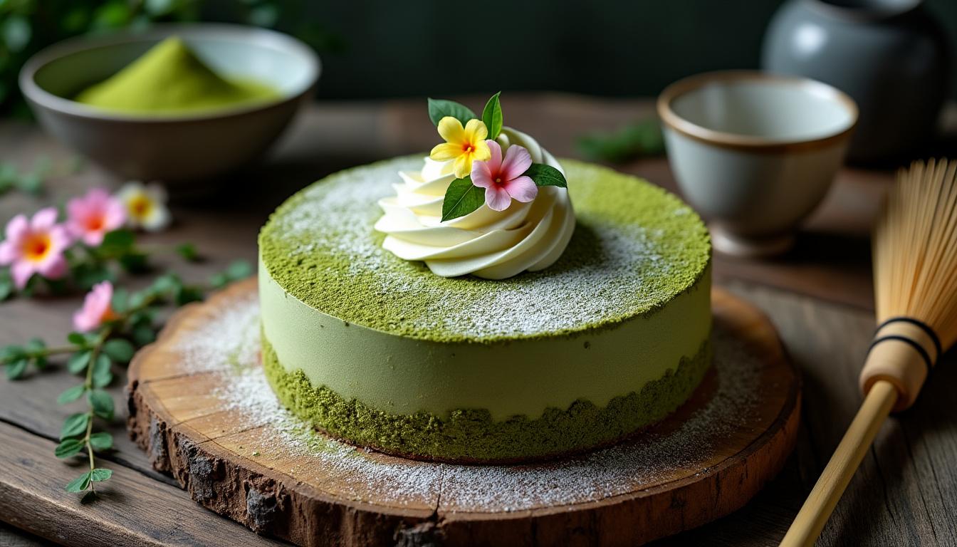 découvrez le gâteau au thé vert japonais, une délicieuse douceur à savourer sans modération. son goût subtil et sa texture moelleuse en font un incontournable pour les amateurs de pâtisserie. laissez-vous séduire par cette spécialité raffinée qui allie tradition et plaisir gourmand.