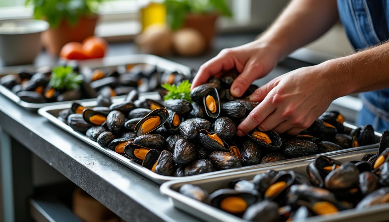 découvrez les étapes essentielles pour congeler correctement des moules cuites avec coquille, afin de préserver leur fraîcheur et leur saveur.