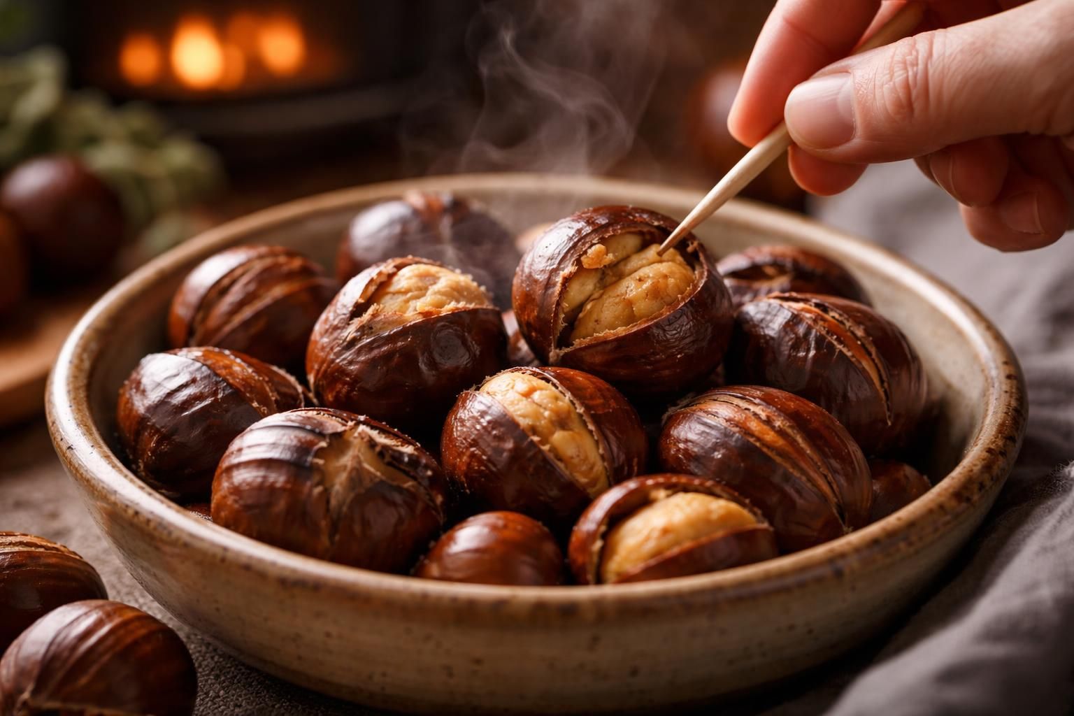 découvrez nos astuces pour réchauffer des châtaignes cuites tout en conservant leur moelleux et leur saveur délicate.